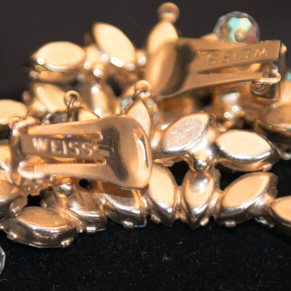 Vintage Aurora Bracelet and Clip Earring Set - Picture 5 of 6